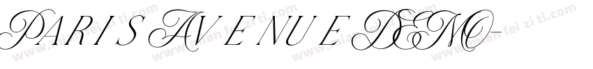 Paris Avenue DEMO字体转换